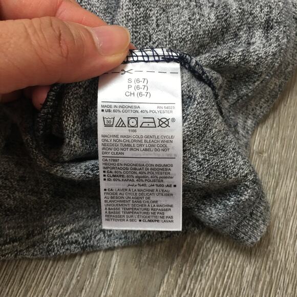 Old Navy Raglan Long sleeve Henley Tee boys Size S 6-7 - Picture 4 of 10